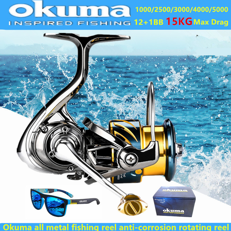 Trolling Reel - Okuma Tüm Metal Balıkçılık Makarası 12+1BB15KG