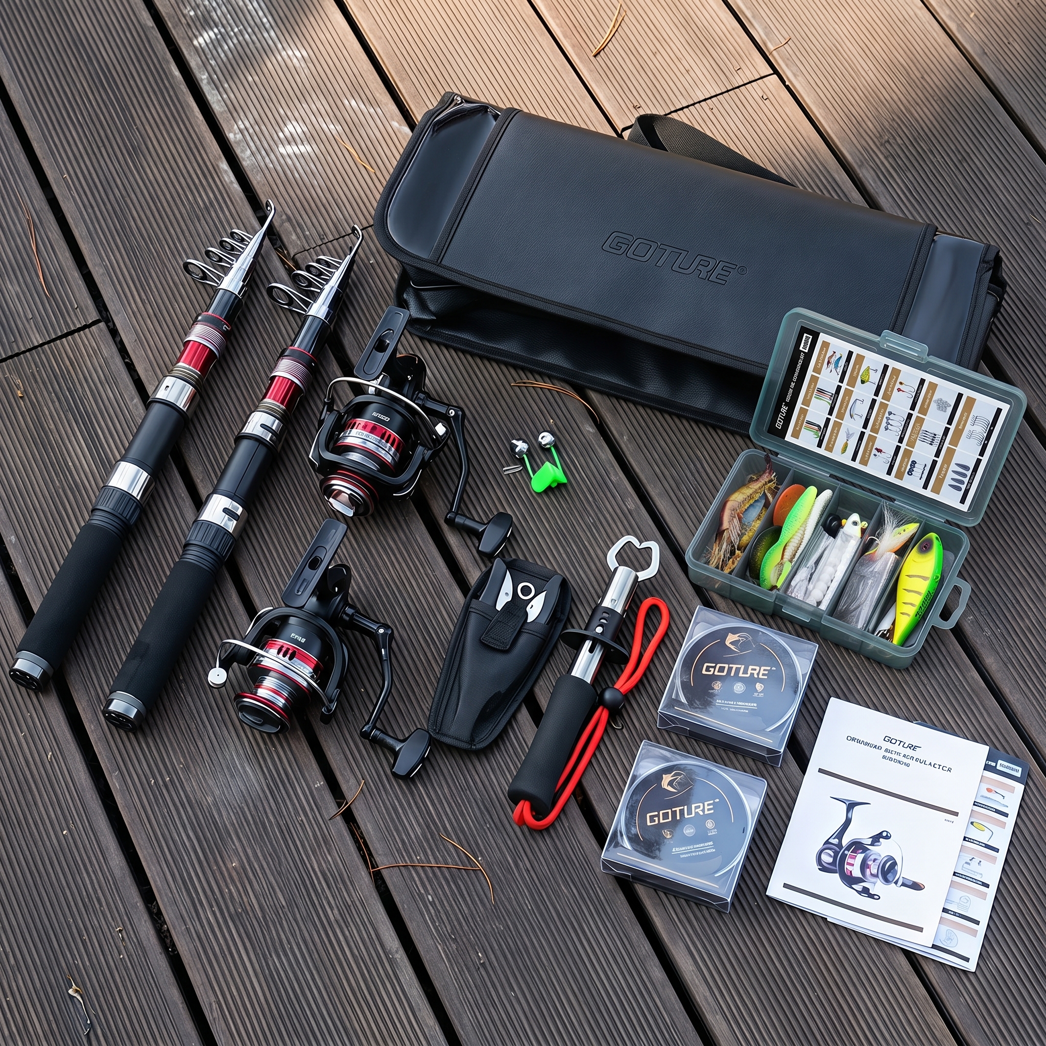 Reel Bag - Goture Teleskopik Olta ve Makara Seti,
