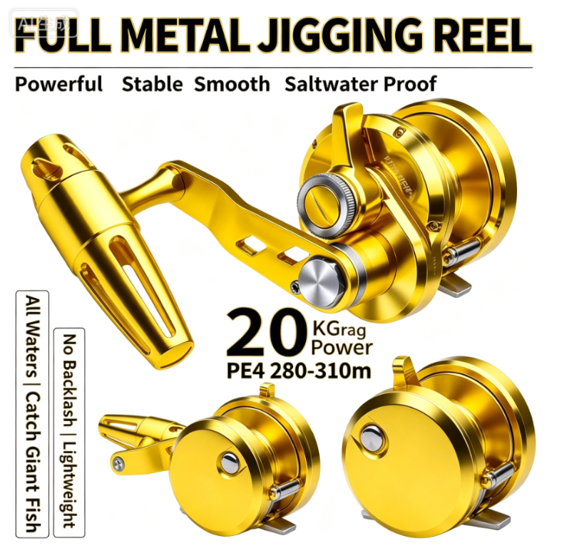 Ice Fishing Reel - KJG400 Tam Metal Konvansiyonel Makara Tek