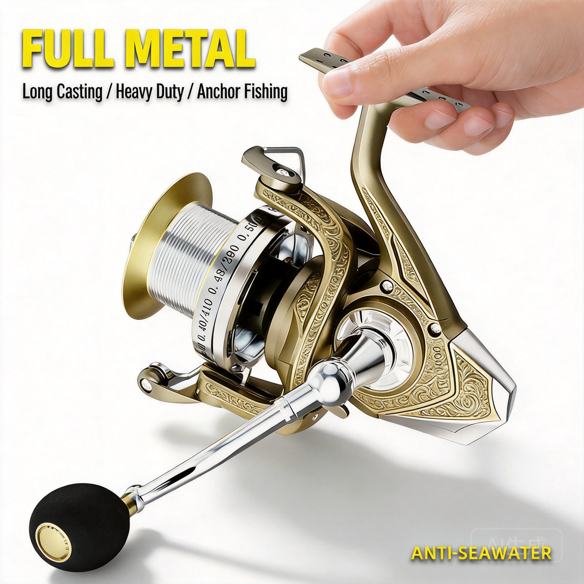 Surf Reel - Tam Metal Uzun Atışlı Spinning Makarası