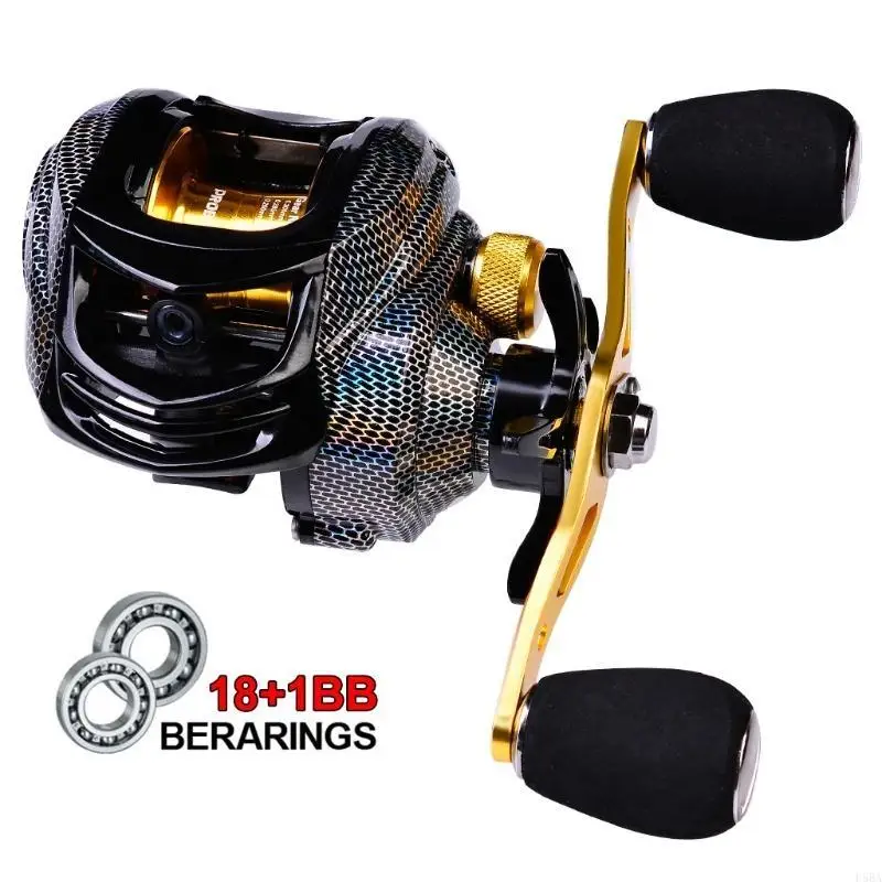 Baitcasting Reel - 652F Baitcasting Makarası 18+1 Rulmanlı, Ultra