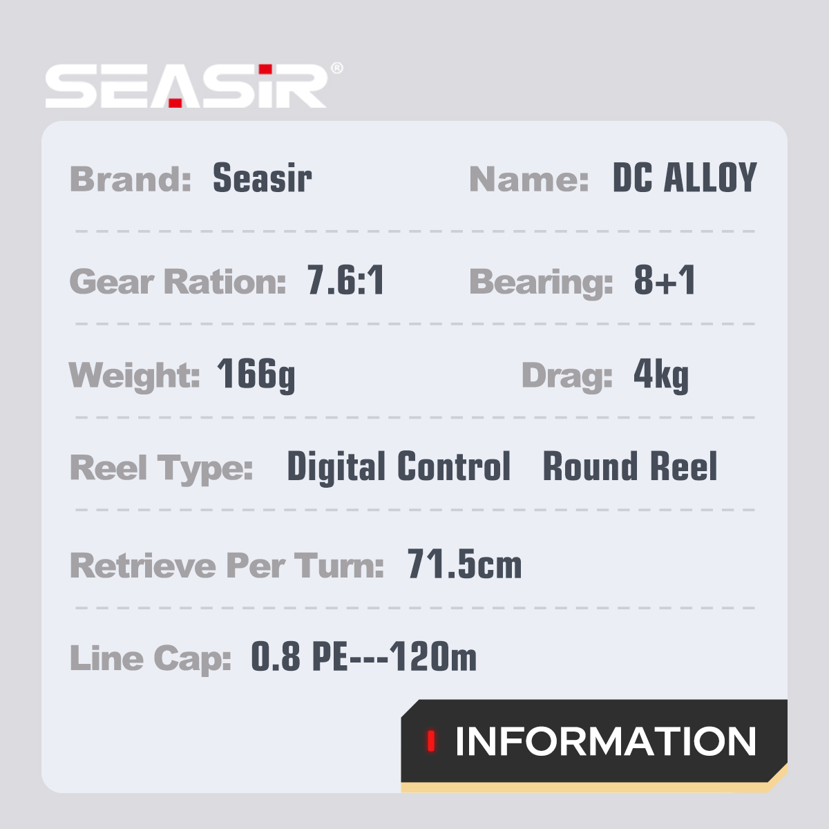 SEASIR DC Alaşımlı TAMAMEN Met - Spincast Reel incelemesi ve fiyatı
