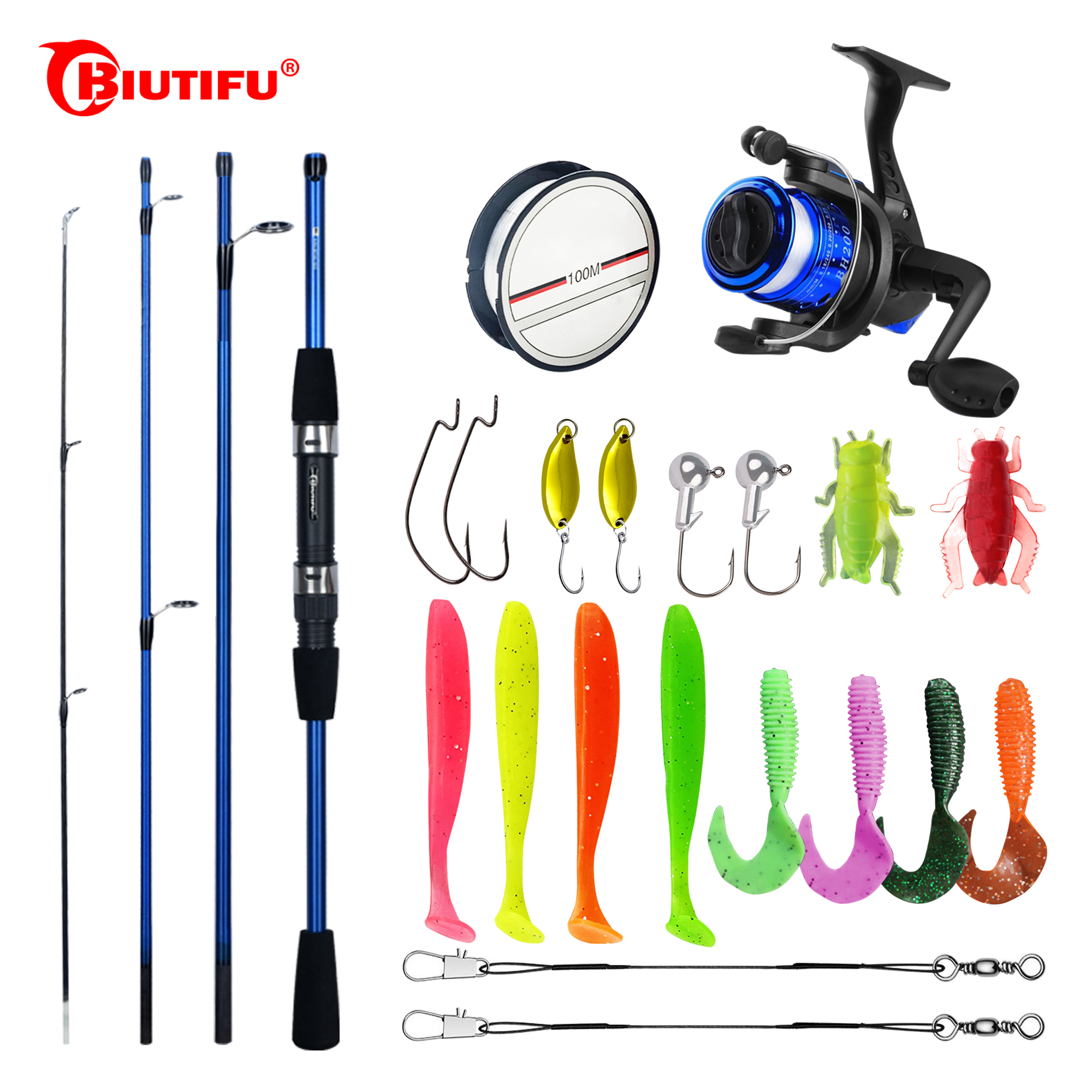 BIUTIFU iplik olta seti 1.8/2. - Spincast Reel incelemesi ve fiyatı